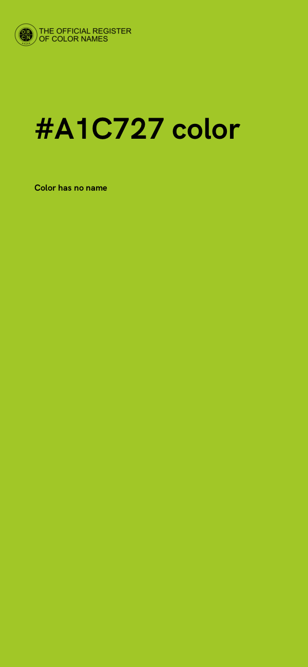 #A1C727 color image