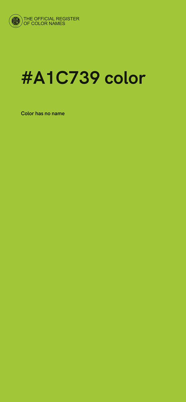 #A1C739 color image