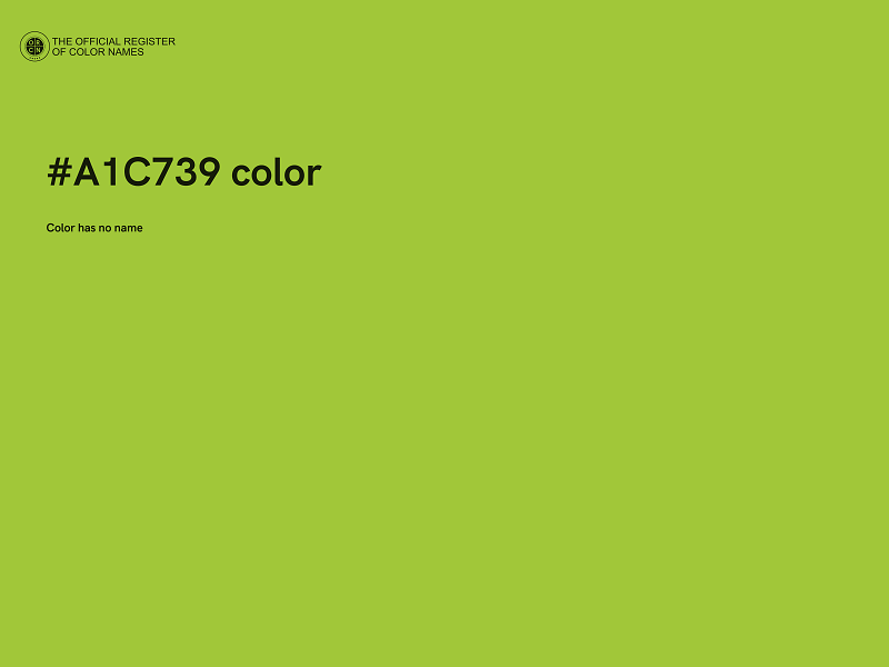 #A1C739 color image