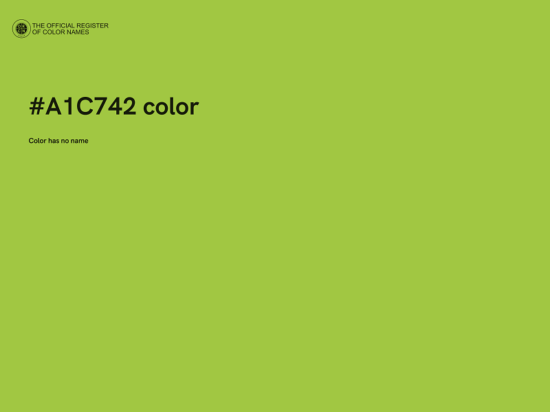 #A1C742 color image