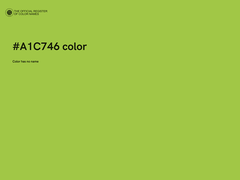 #A1C746 color image