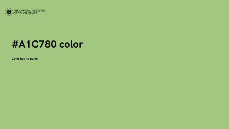 #A1C780 color image