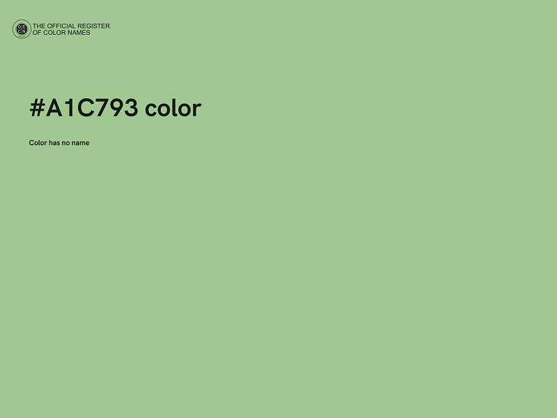 #A1C793 color image