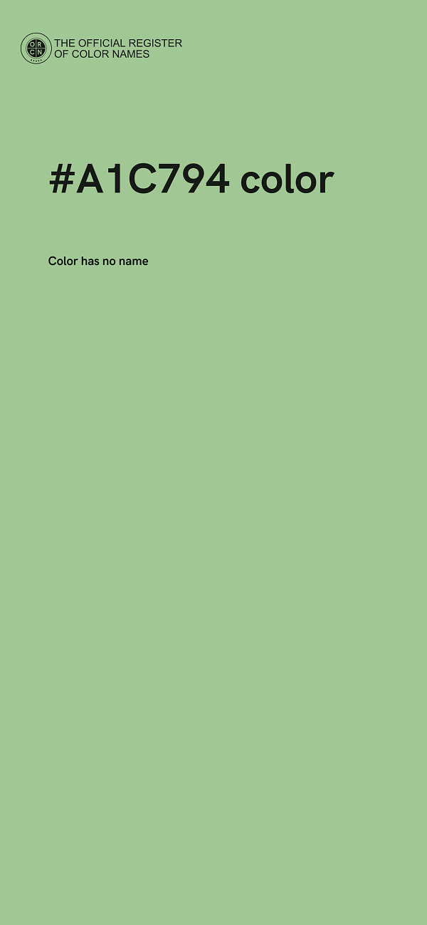 #A1C794 color image