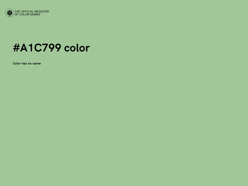 #A1C799 color image