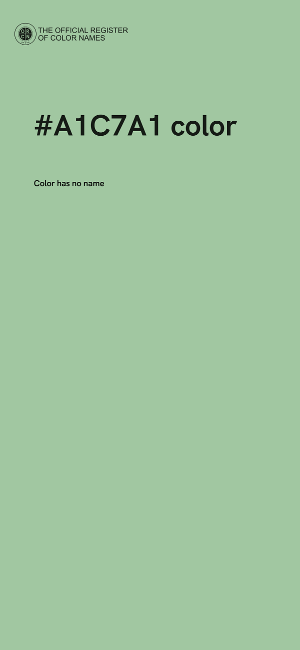 #A1C7A1 color image