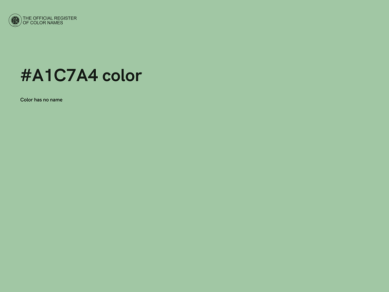 #A1C7A4 color image