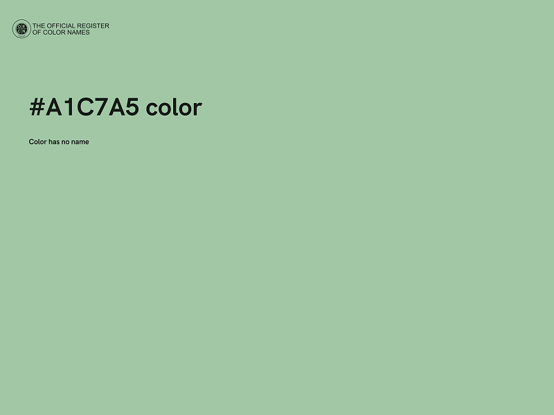 #A1C7A5 color image