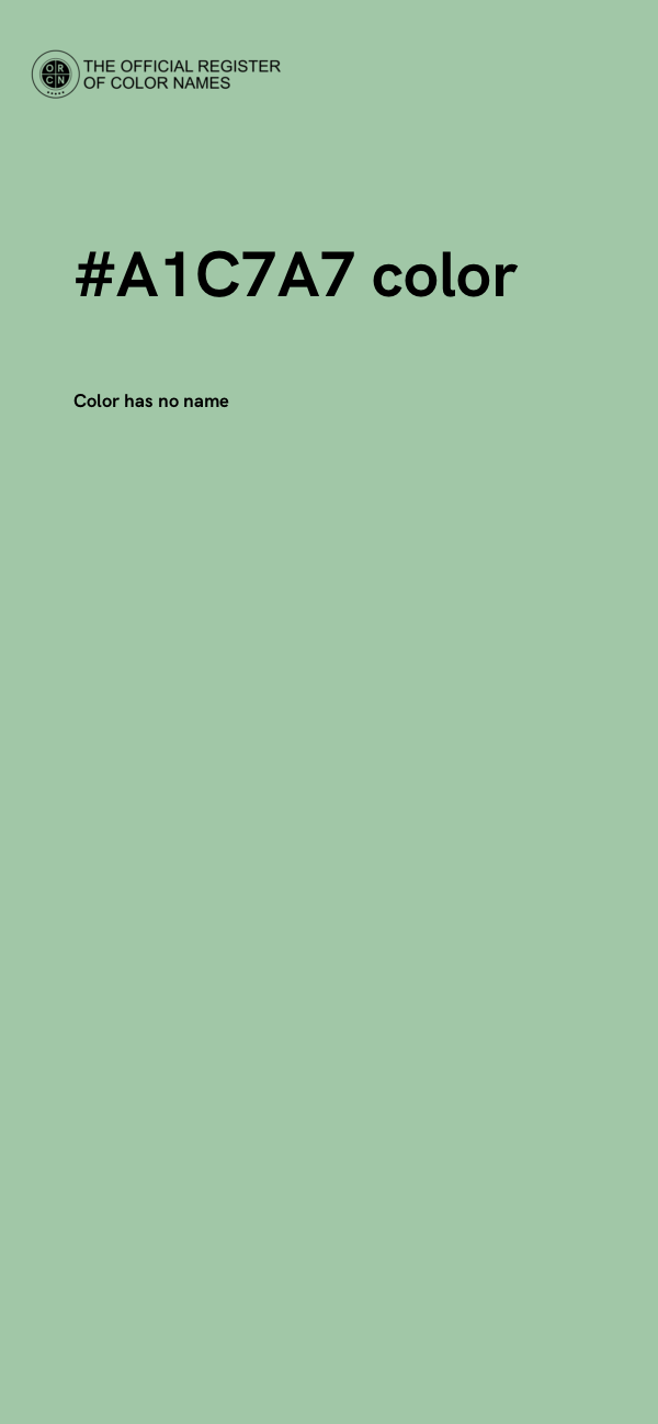 #A1C7A7 color image