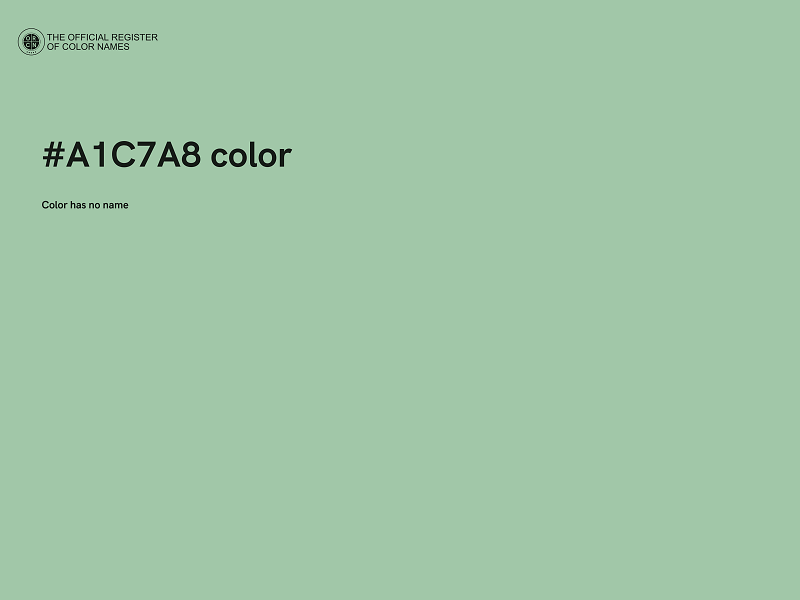 #A1C7A8 color image