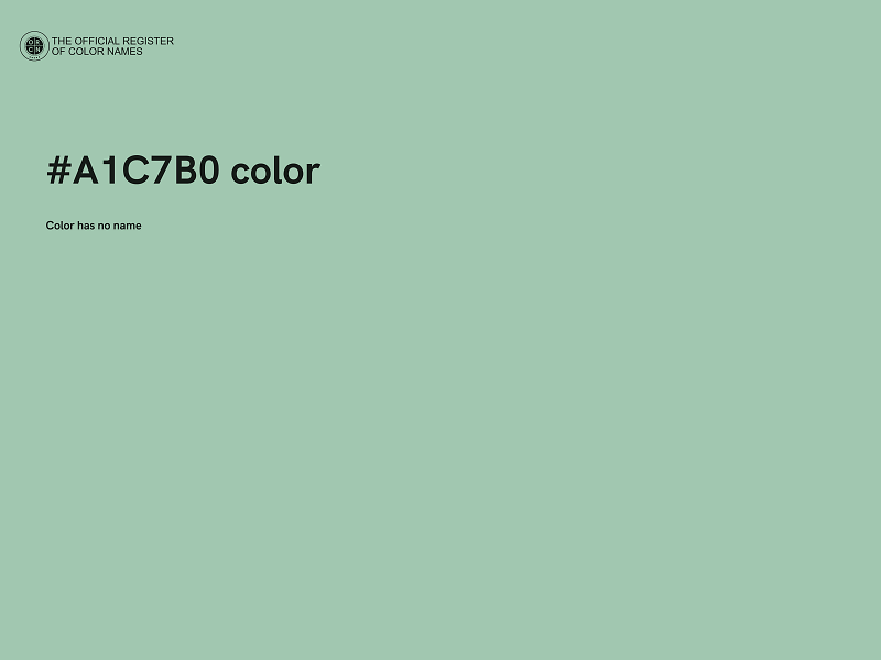 #A1C7B0 color image