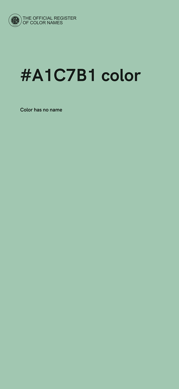 #A1C7B1 color image