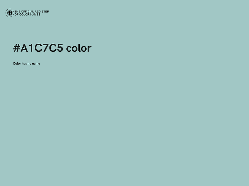 #A1C7C5 color image