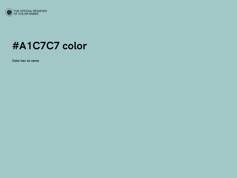 #A1C7C7 color image