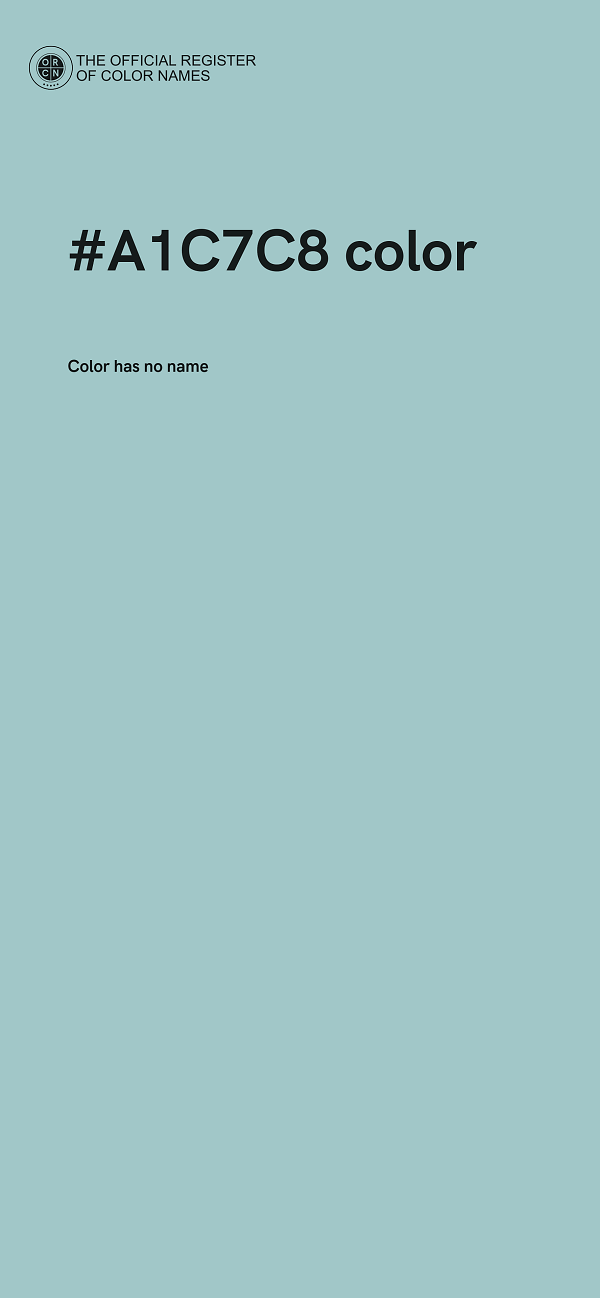 #A1C7C8 color image