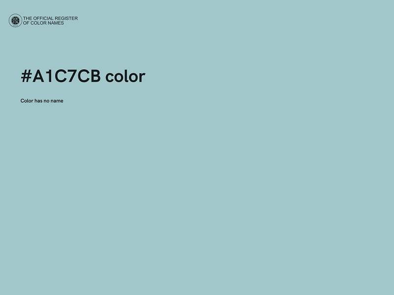 #A1C7CB color image