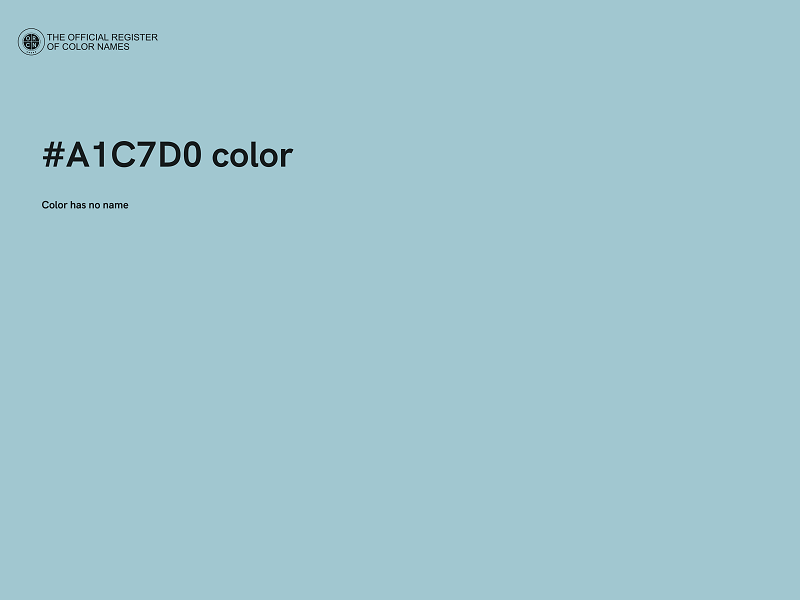 #A1C7D0 color image