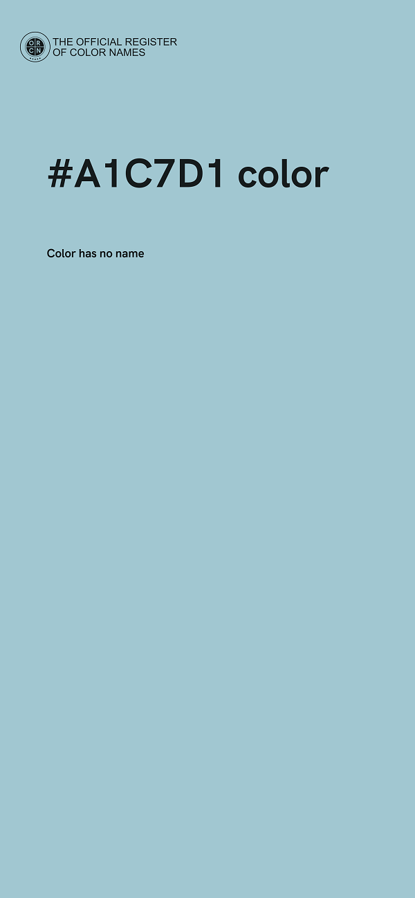 #A1C7D1 color image