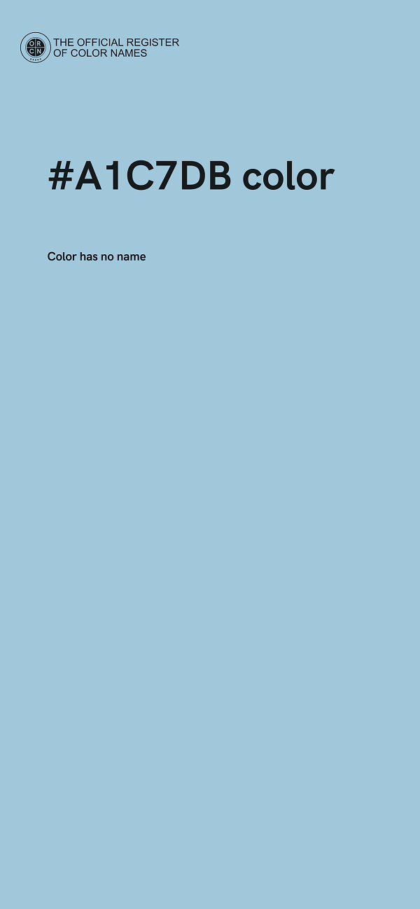 #A1C7DB color image