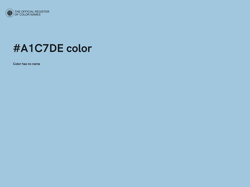 #A1C7DE color image