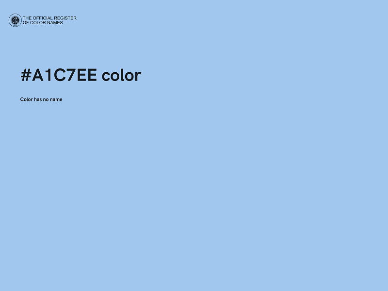 #A1C7EE color image