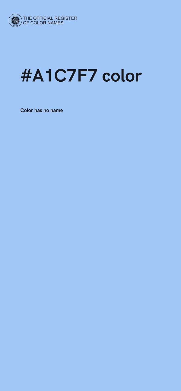 #A1C7F7 color image