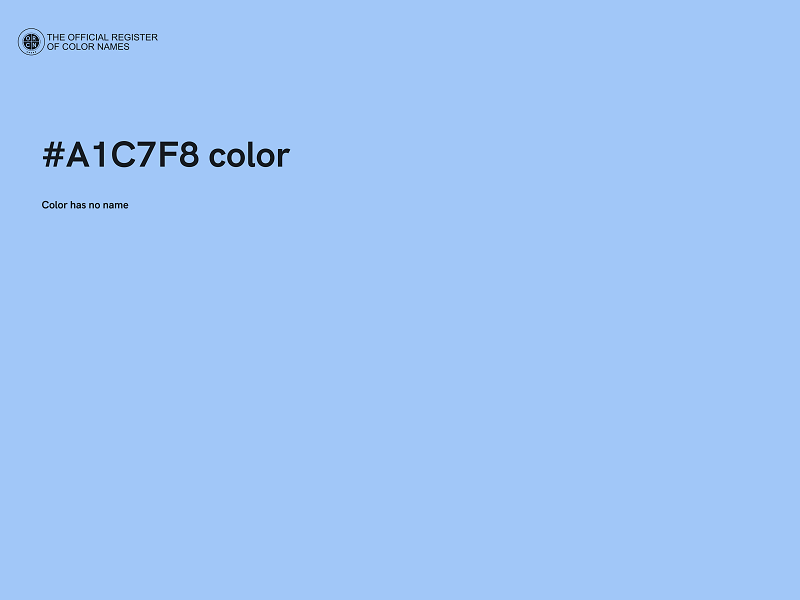 #A1C7F8 color image