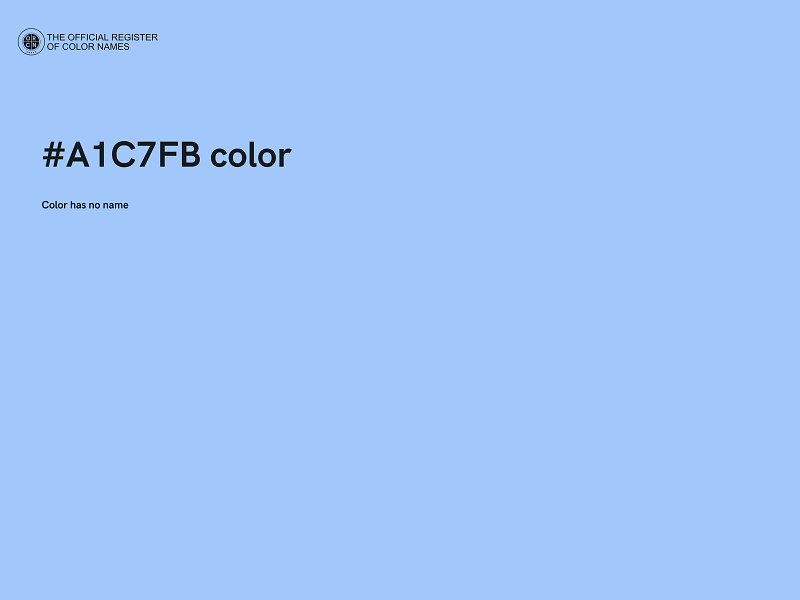 #A1C7FB color image