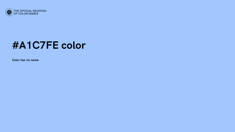 #A1C7FE color image