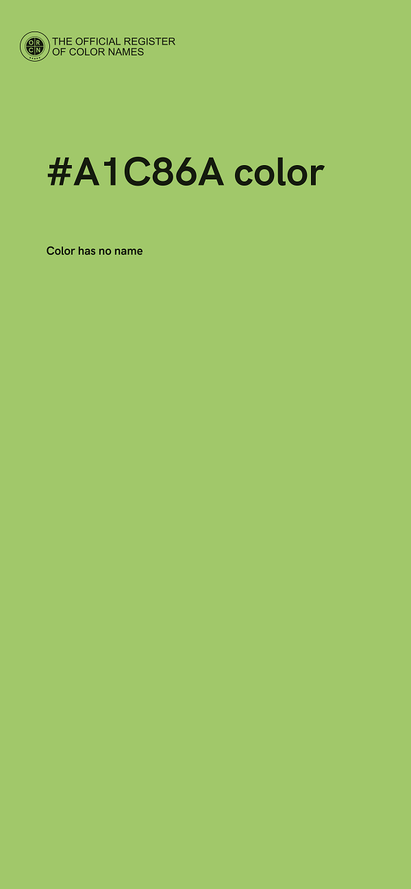 #A1C86A color image