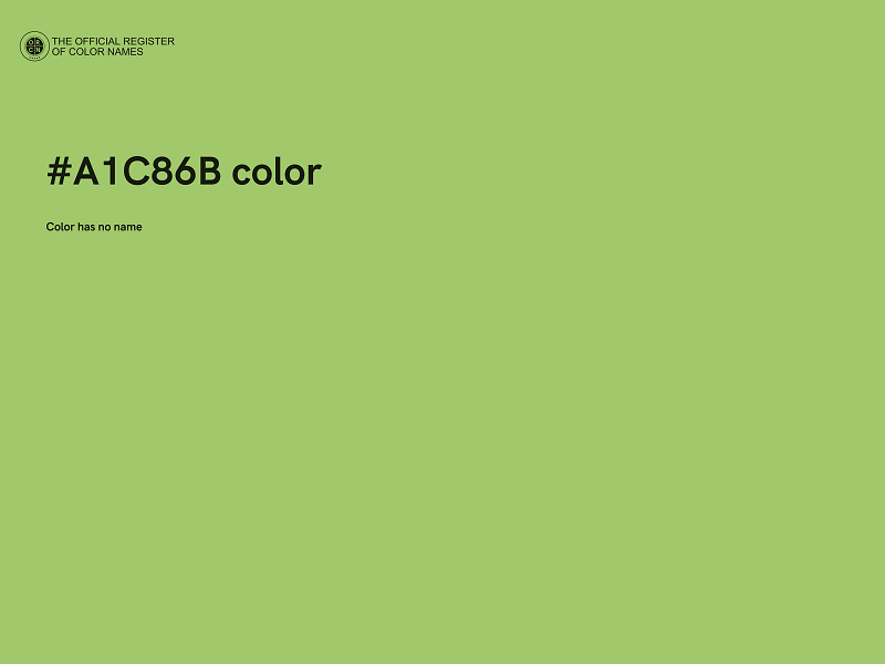 #A1C86B color image