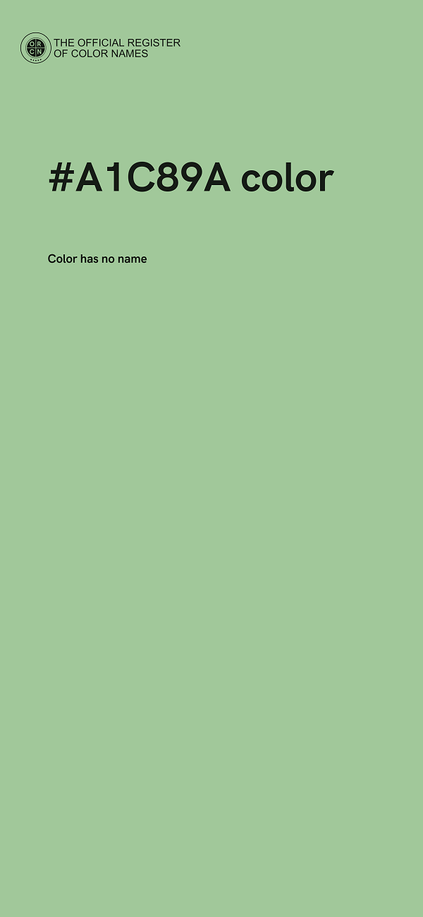 #A1C89A color image