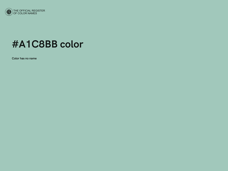 #A1C8BB color image