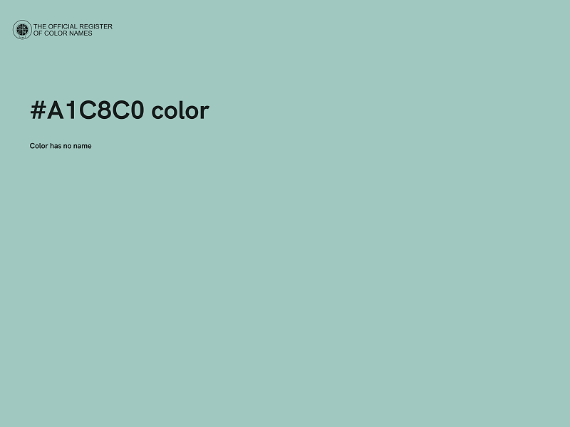 #A1C8C0 color image