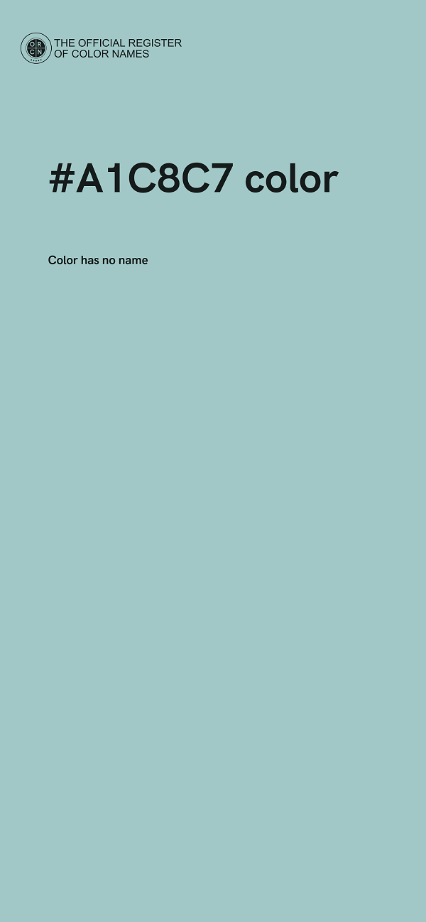 #A1C8C7 color image