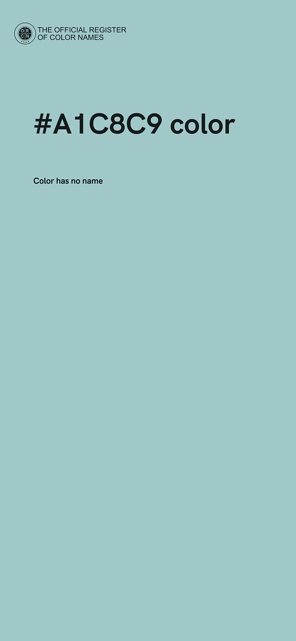 #A1C8C9 color image