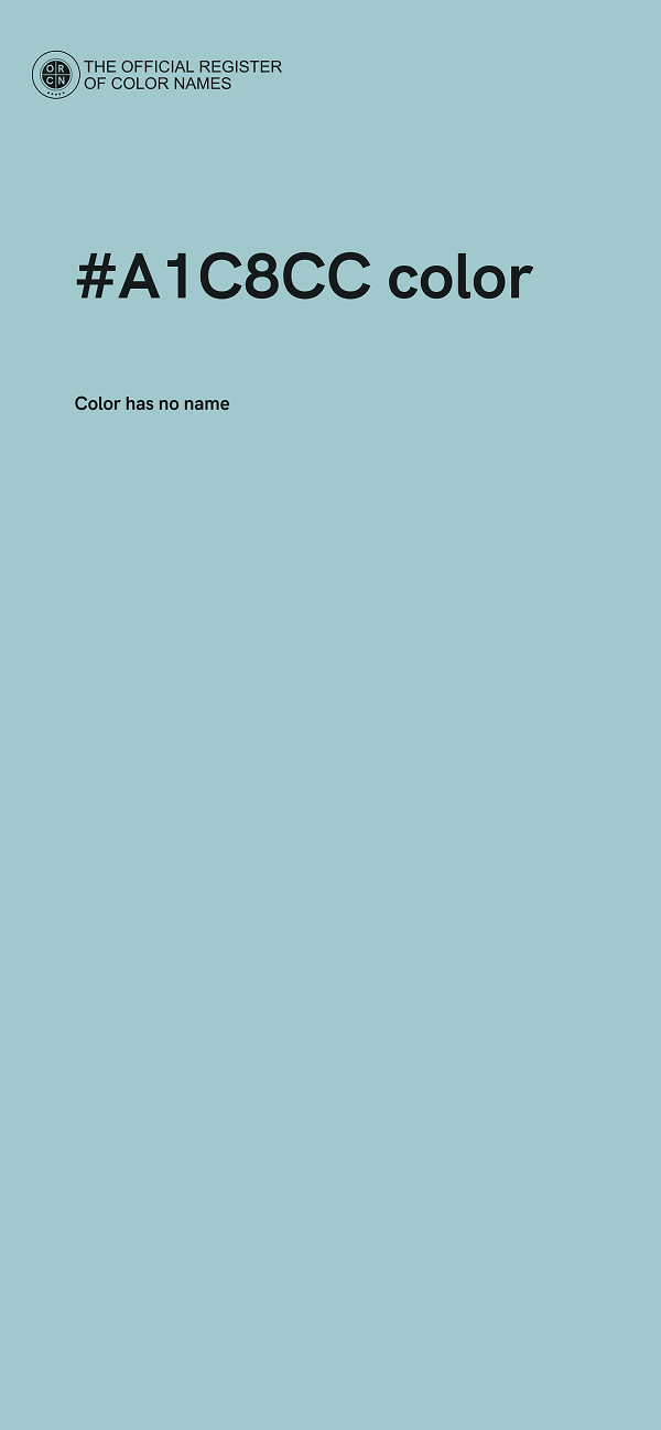 #A1C8CC color image