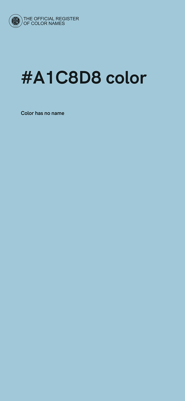 #A1C8D8 color image