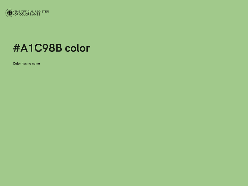 #A1C98B color image