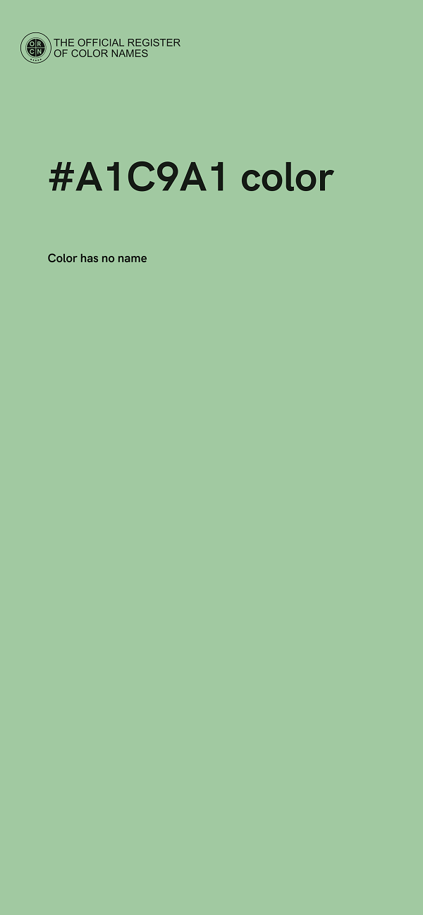 #A1C9A1 color image