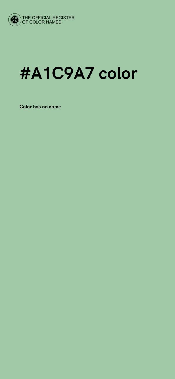 #A1C9A7 color image