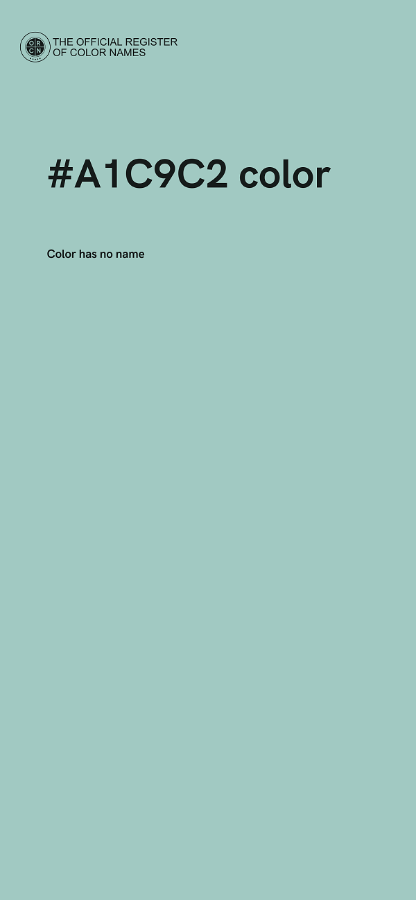 #A1C9C2 color image