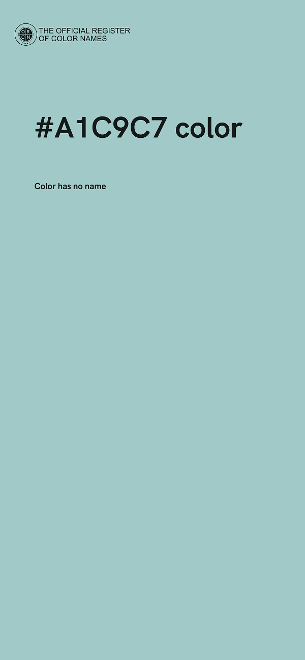#A1C9C7 color image