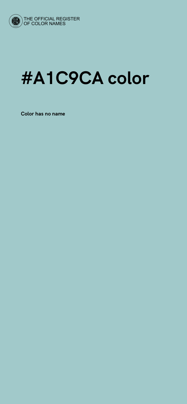 #A1C9CA color image