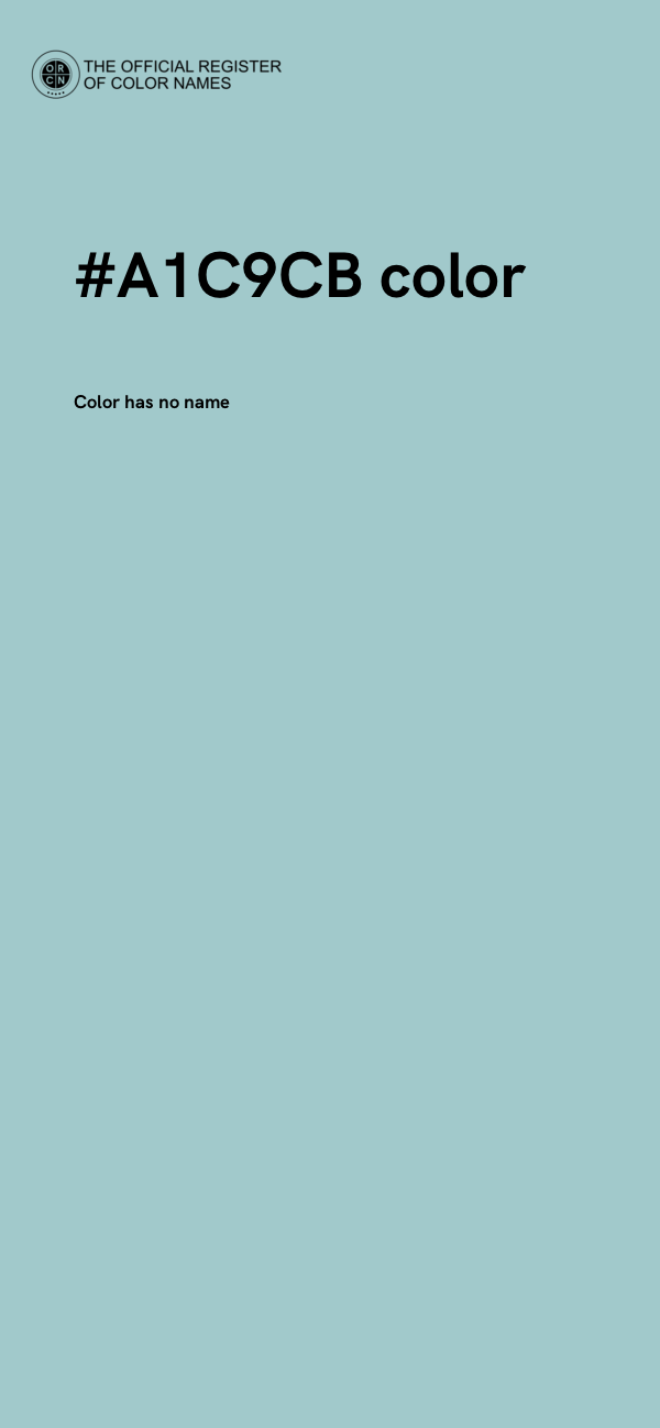 #A1C9CB color image