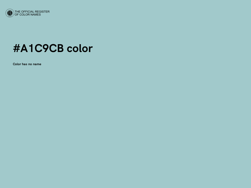 #A1C9CB color image