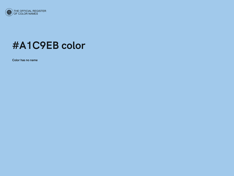 #A1C9EB color image