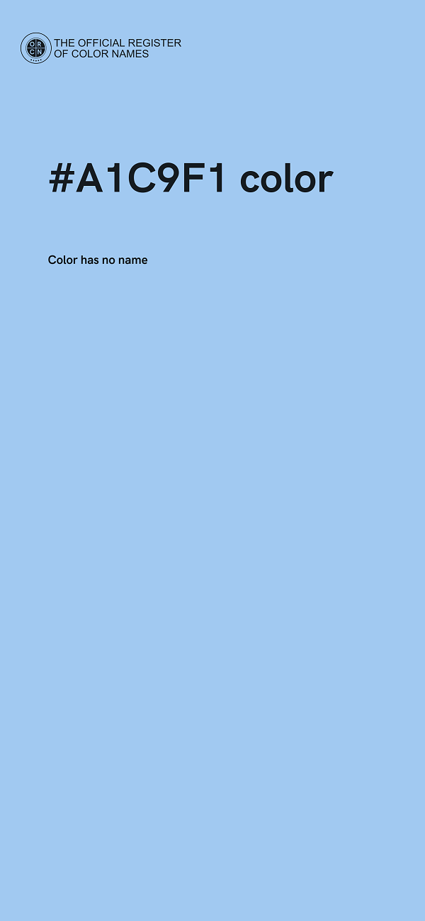 #A1C9F1 color image