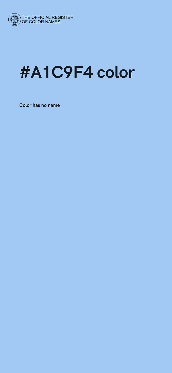 #A1C9F4 color image