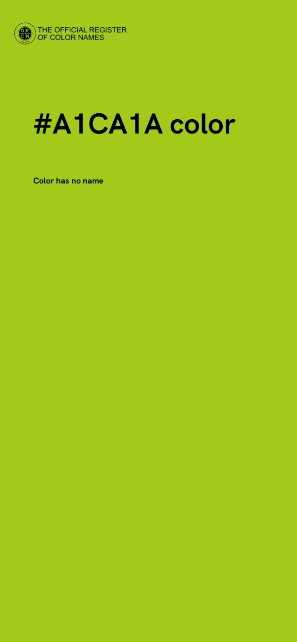 #A1CA1A color image